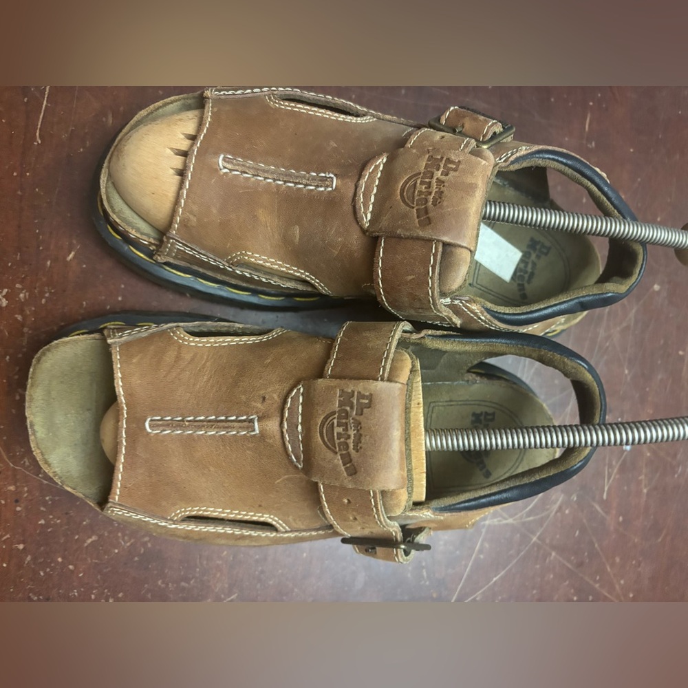 Dr. Martens 1990s slip on buckle chunky sole sandals leather woman’s 8.5 luxury